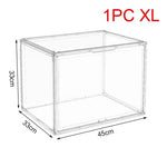 boîtes rangement transparentes modernes minimalistes livres vinyles sacs figurinesXL XXL