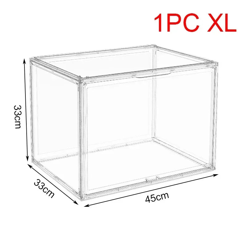 boîtes rangement transparentes modernes minimalistes livres vinyles sacs figurinesXL XXL