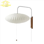 lampe murale led blanc bois moderne rayures horizontales plaque fixation cordon interrupteur