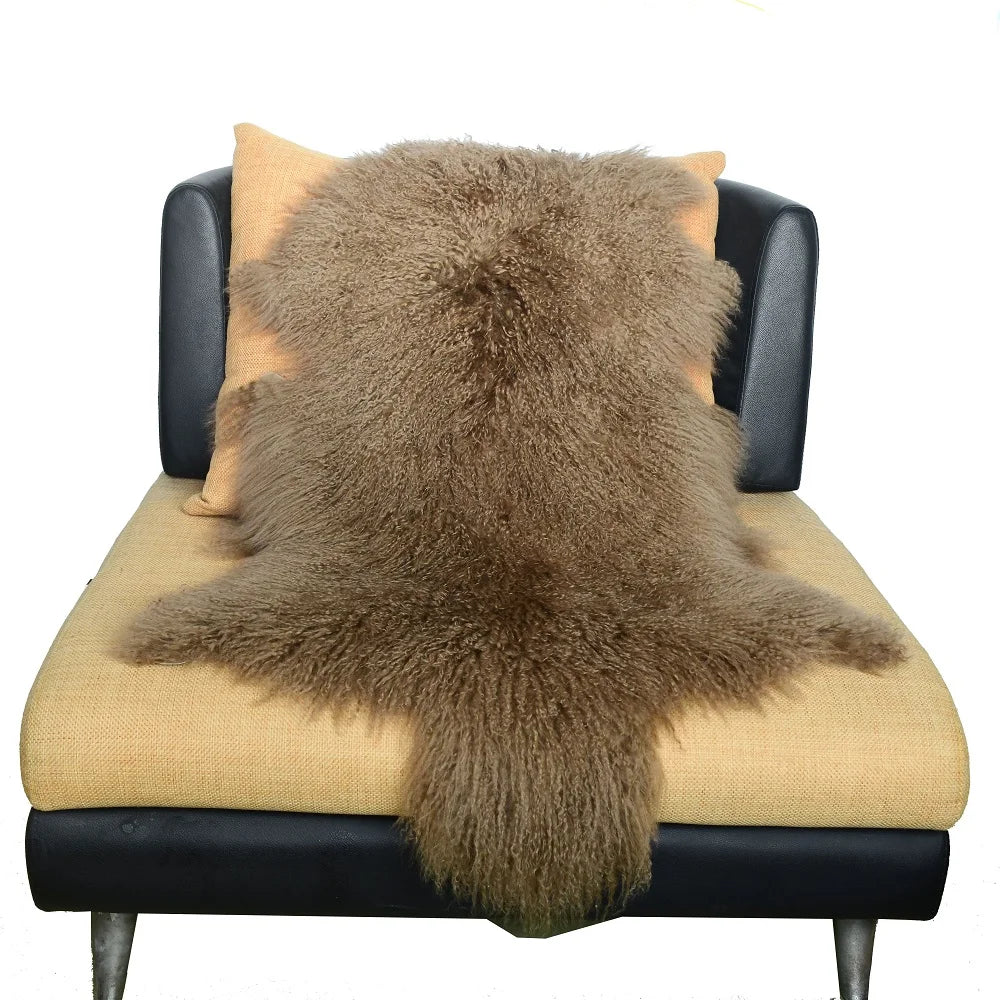 coussin fourrure gris vert rouge violet marron naturel hiver maison laine solide dry frost