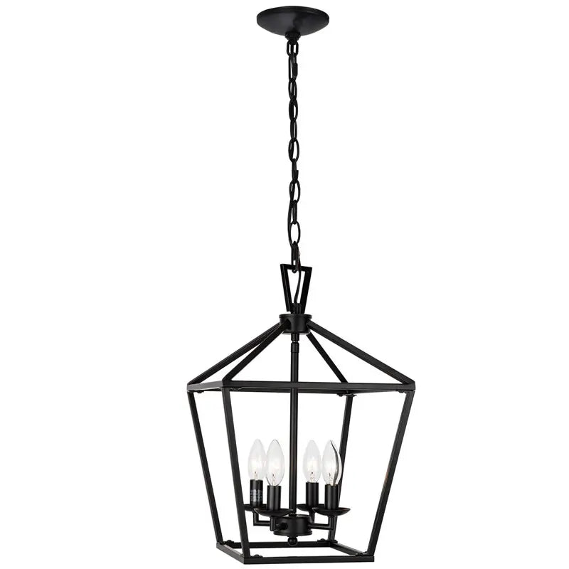 lampe suspendue industrielle moderne noire ampoules e14 structure métallique géométrique 30 21 100 cm