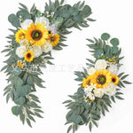 décorations florales mariage fleurs roses eucalyptus vert blanc anniversaire baby shower