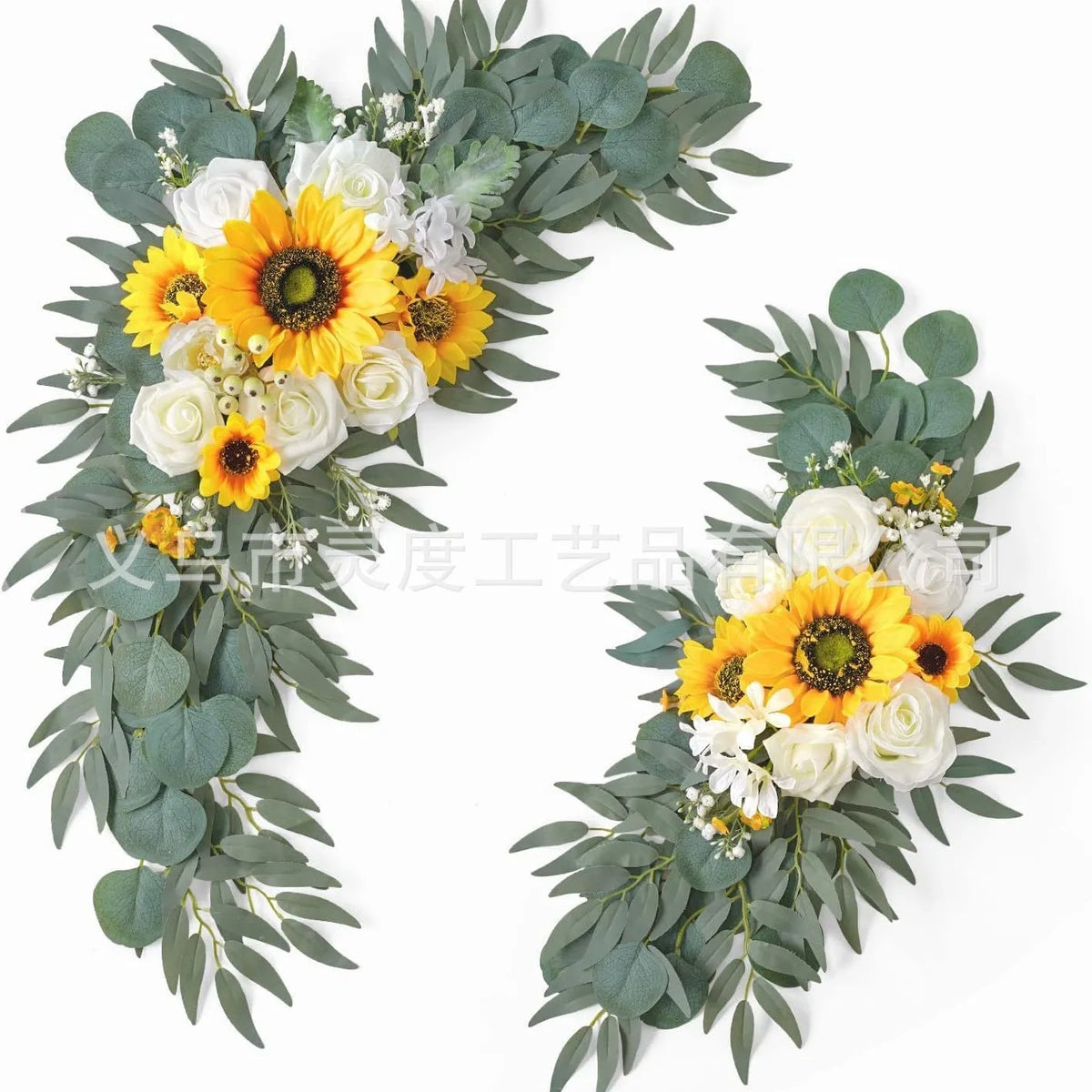 décorations florales mariage fleurs roses eucalyptus vert blanc anniversaire baby shower