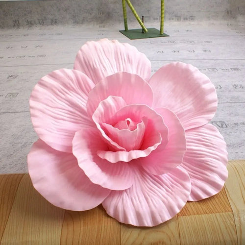 fleur artificielle soie rose verte moderne décoration intérieure mariage anniversaire tringle