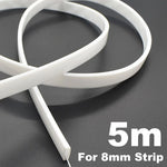 tube flexible blanc translucide moderne led étanche ip67 12mm ws2812 adaptable longueur