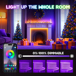 ruban led néon multicolore controle bluetooth ip67 moderne decoration extérieure chambre jardin