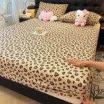 housse lit imprimée coeurs roses clairs moderne 100 polyester élastique single queen king