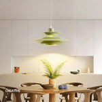 lampe suspendue moderne scandinave blanc vert noir jaune concentrique câble plat pendentifintérieur