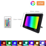 projecteur led rgb 100w ip66 waterproof modernes changement couleur modes dynamiques contrôle luminosité