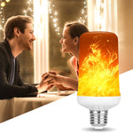 ampoule led effet flamme vacillante orange jaune blanc moderne e14 e27 360deg 50000h