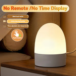 lampe chevet tactile rechargeable affichage heure beige blanc moderne
