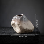 vase decoratif moderne minimaliste beige brun foncé texture grungy ombre douce decoration table fleur