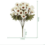 bouquet fleurs artificielles orange jaune blanc violet moderne minimaliste decoration maison intérieur