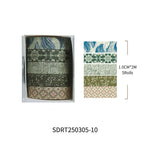 rubans adhésifs décoratifs vintage multicolores floral abstraits géométriques scrapbooking bricolage planificateur journal