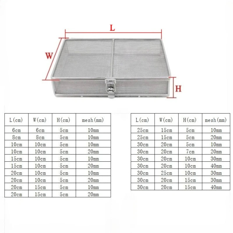 boîte compartiments argentée maille fine contemporaine clic clac opaques différentes tailles cm