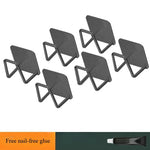 porte couverts universel bois naturel métal chromé moderne adhésif multifonction vaisselle rangement cuisine efficace