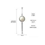 lampe sol moderne sphères blanc jaune translucides décoration intérieure chambre salon