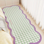 tapis moderne géométrique polycolore maison voyage anti salissure sans peluche lavable chambre canapé chevet
