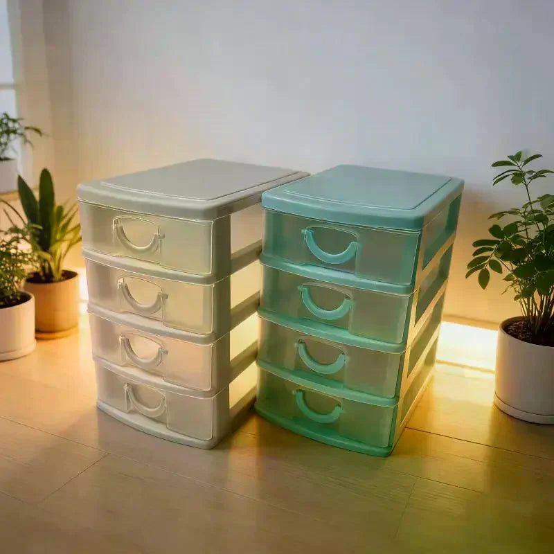 boîte bijoux transparente moderne noire blanche verte poignées tiroirs multifonctionnels