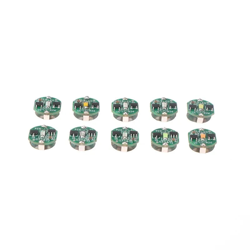 commutateur magnétique led vert circuit imprimé électronique diodes condensateurs connecteurs puce éclairage animation