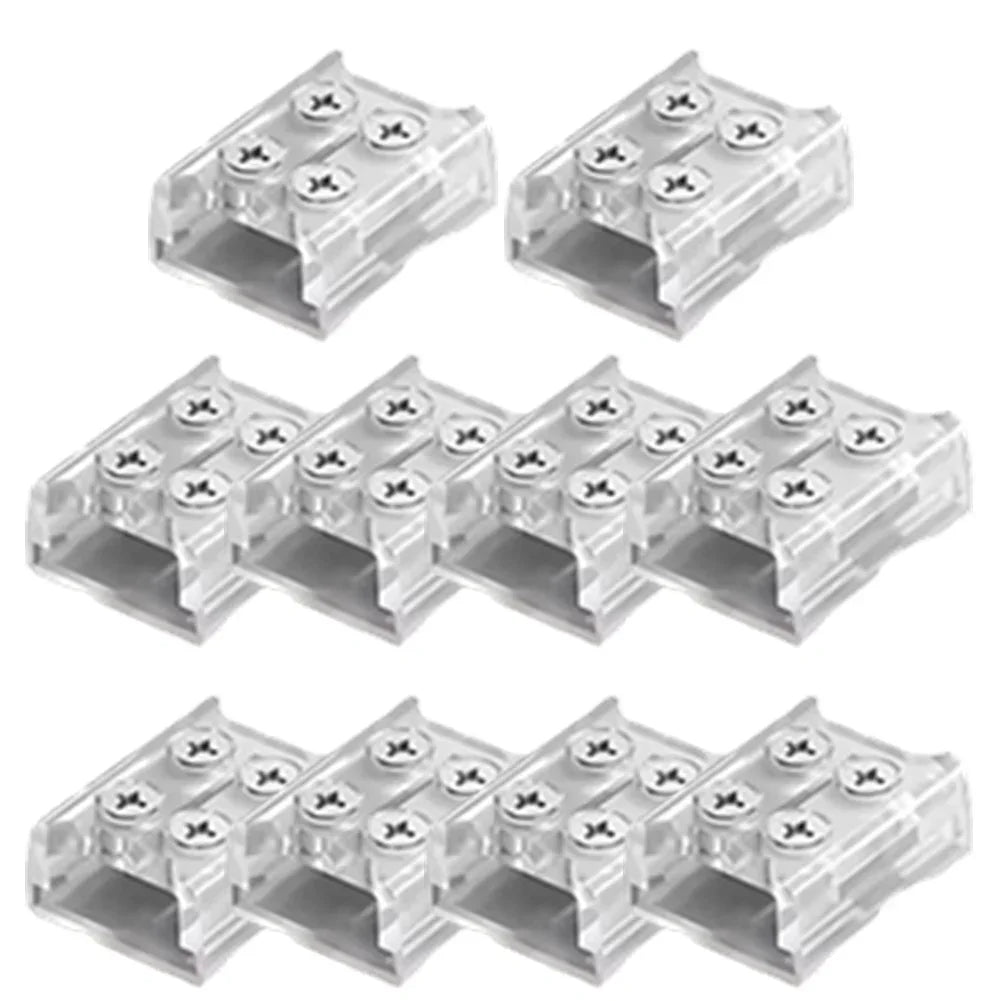 connecteur ruban led transparent 10mm strip strip wire 8mm pragmatique vis fixé
