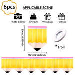 rideaux polyester crayon motif anniversaire retour école moderne enfantin jaune rose blanc