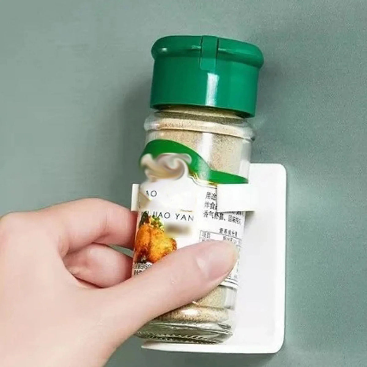 Étagère adhésive pour pots à épices