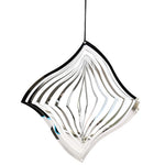 décoration murale mobile cinétique argentée moderne effet optique suspendue balcon jardin