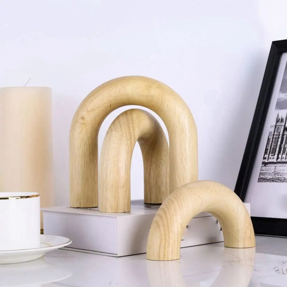 arches bois naturel blanc noir modernes intérieur décoration minimaliste