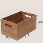 boîte rangement bois naturel minimaliste poignées intégrées rangement divers cuisine