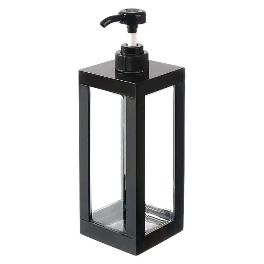 distributeur savon liquide orange noir blanc transparent moderne minimaliste 500ml 750ml 1000ml Pompe rechargeable