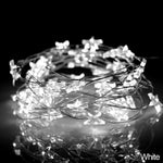 guirlande lumineuse étoiles doré cuivre led noël moderne décoration mariage extérieur salon