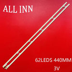 bande led 440mm 62 diodes blanc éclairage tv moderne 3v
