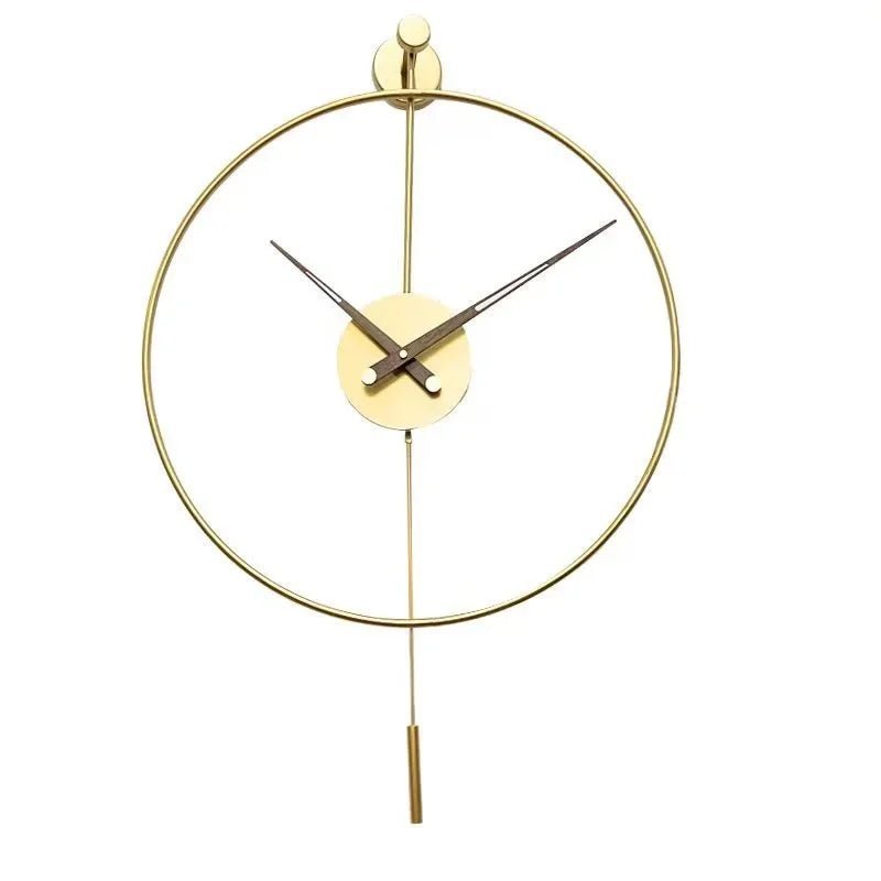 Horloge murale épurée dans un intérieur contemporain