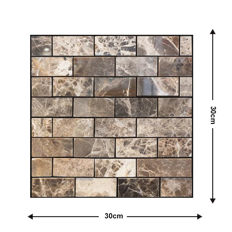 autocollants murals marbrés adhésifs carreaux muraux blancs gris noirs modernes décoration intérieure salon chambre