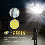 lampe solaire moderne noire blanche grille géométrique ip65 télécommande mur étancheextérieur