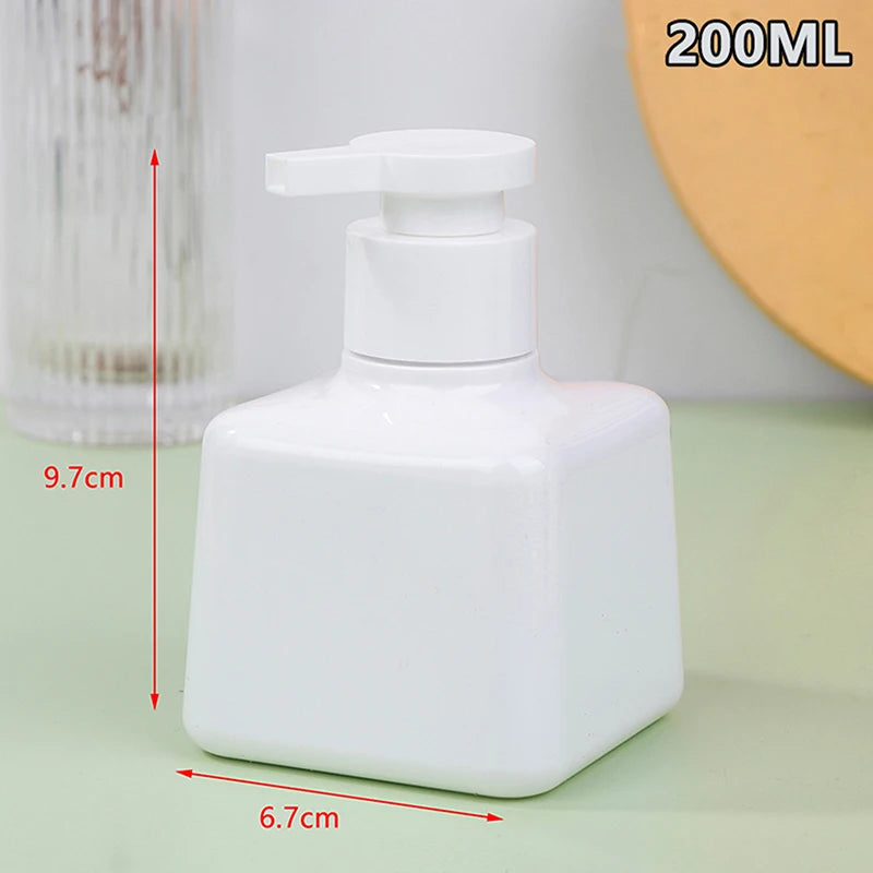 flacons savon liquide 200ml 300ml vert rose blanc mat modernes minimalistes rechargeables voyage