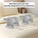 fixateurs draps adhésifs blanc gris minimaliste modernes sangles clips lit chambre maison robustes durables