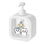 distributeur savon liquide rose dessins animés personnages mignons transparent moderne poignée pompe rechargeable