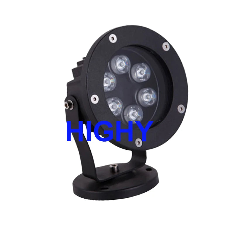 projecteur led jardin extérieur étanche noir rgb couleur sol pelouse chemin moderne aluminium