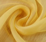 voilage jaune moderne transparent tissé légèrement texturé passe tringle fronceur éligant chambre salon