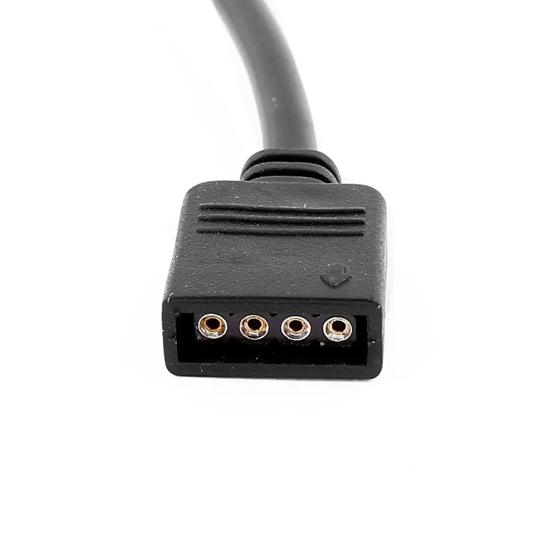 câble splitter led noir connecteurs multiples 5050 3528 header rgb 24v 1to4ways
