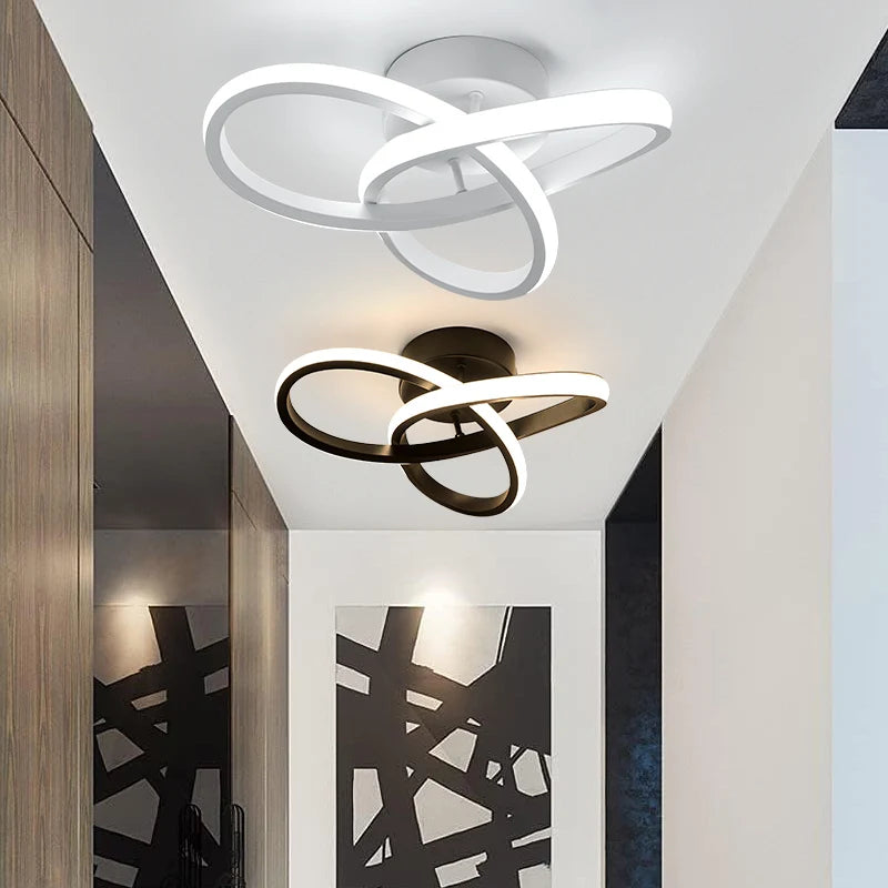 luminaire led blanc noir moderne abstrait surface éclairage quotidien couleurs interrupteur led driver