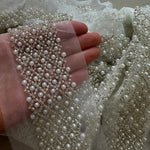 ruban decoratif mariage blanc doré blanches ligne élégant transparent 90cm