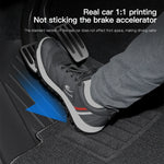 tapis sol voiture noir rayures horizontales minimaliste anti dérapant boucle spécifique imperméable intérieur auto