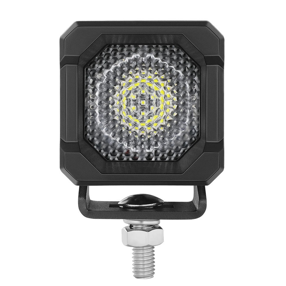 feux travail led noir 50w ip68 étanche ajustables haute luminosité off road unique optique