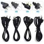transformateur éclairage 12v 5a noir prise us uk eu led 60w adaptable cable international