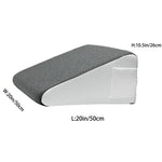 coussin wedge mousse mémoire forme triangle blanc gris antistatique anti ronflement contemporain minimaliste literie