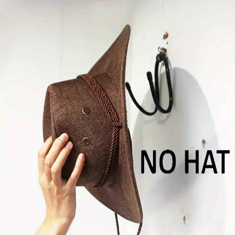 support mural crochet bois noir organisation chapeau skate epée utilitaire multiple fixations vis chevilles
