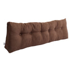 Détail du tissu chenille doux de l'oreiller de tête de lit